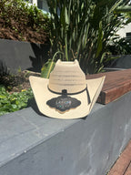 50X El Rodeo Bangora Straw Perforated Cowboy Hat