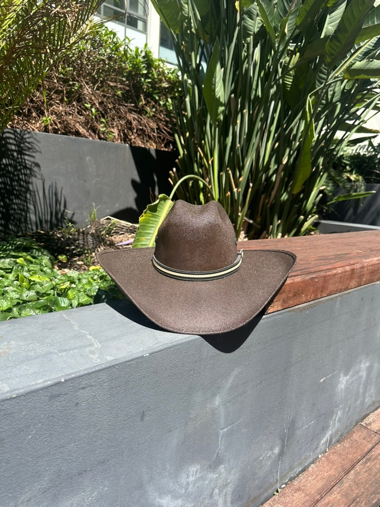 El Rancho Extra Wide Brim Yute Straw Outback Hat