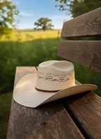 50X El Rodeo Outback Straw Perforated Cowboy Hat Brown Band
