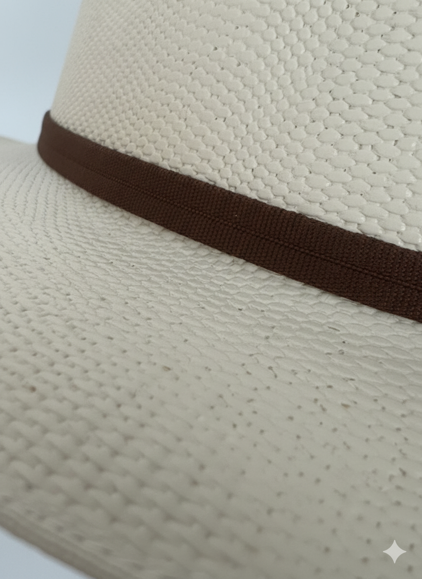 50X El Rodeo Outback Straw Perforated Cowboy Hat Brown Band