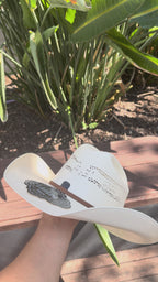 50X El Rodeo Bangora Straw Perforated Cowboy Hat Brown Band