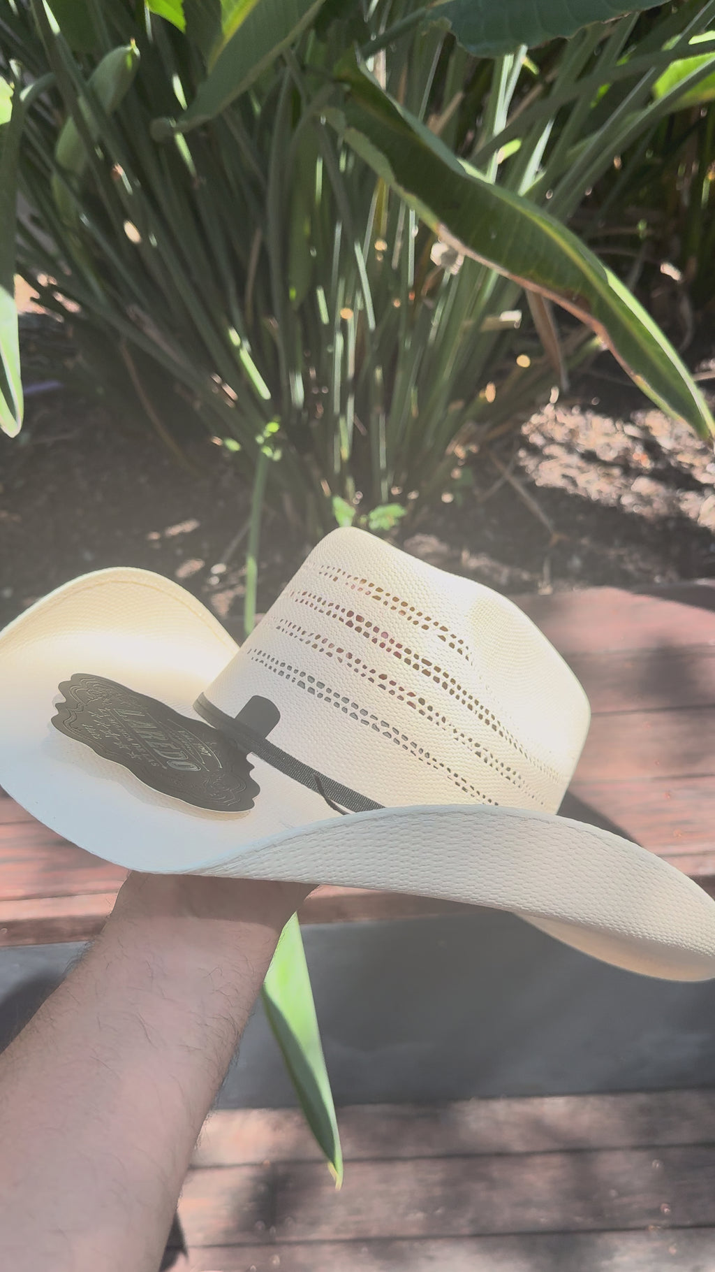 50X El Rodeo Bangora Straw Perforated Cowboy Hat